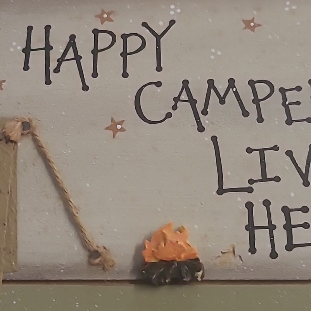 Happy Campers Wall Sign - Picture 3 of 5